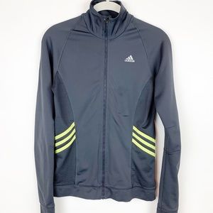 ADIDAS FITTED ZIP UP JACKET - SIZE SMALL